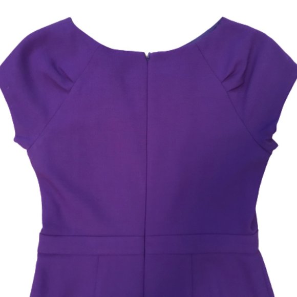 J Crew Suiting Wool Purple Dress Size 2 - Picture 7 of 10